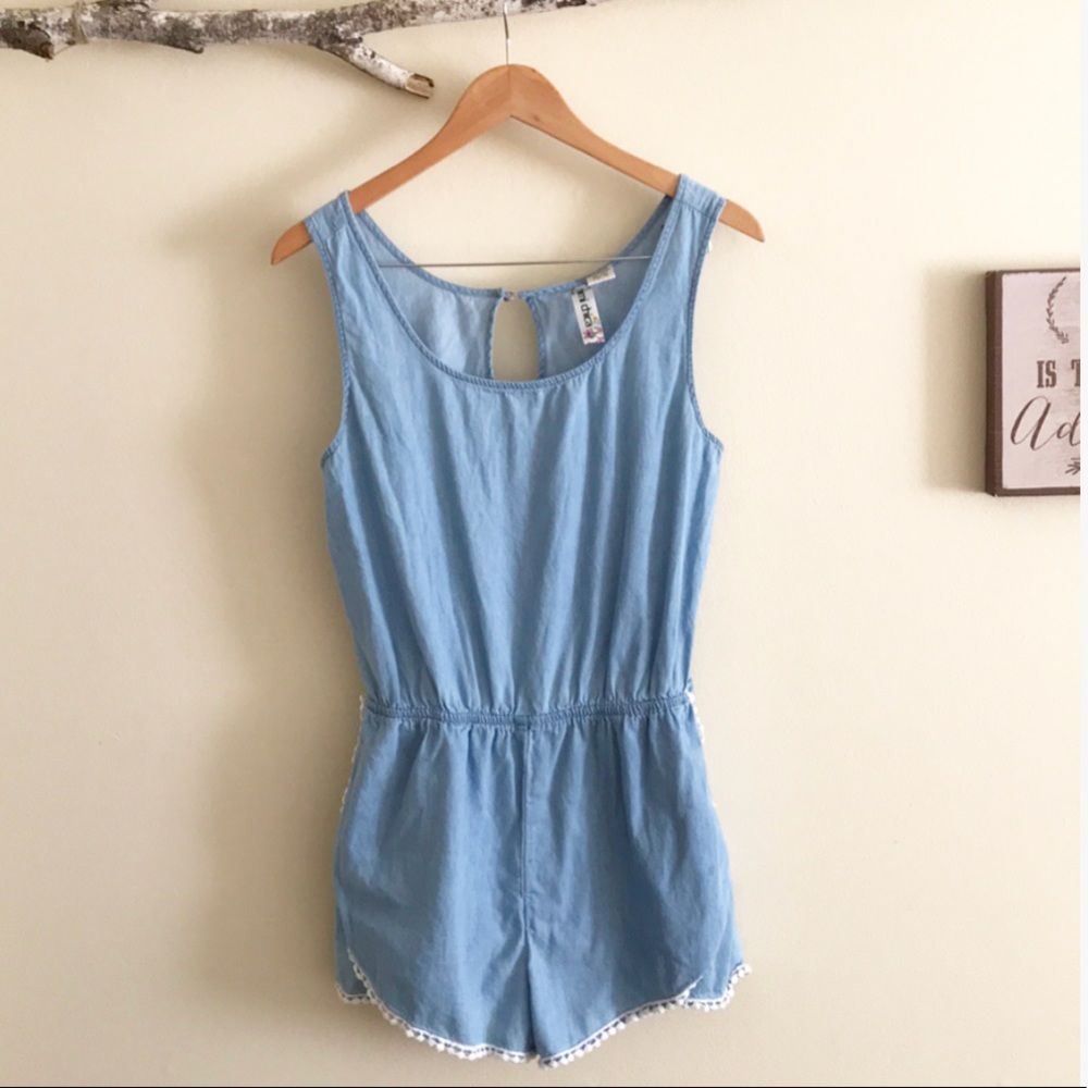 Mimi Chica Chambray Romper